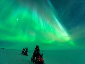 2 Hour Snowmobile Safari Hunting The Light - 4-6 Persons group